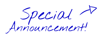 Special Announcement - Hand Drawn Blue