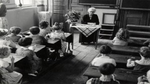 Schoolklas begin jaren '50 / Dutch classroom around 1950